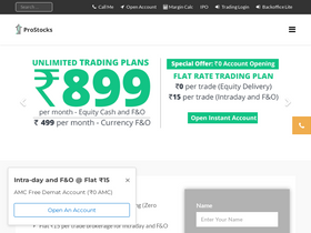 'prostocks.com' screenshot