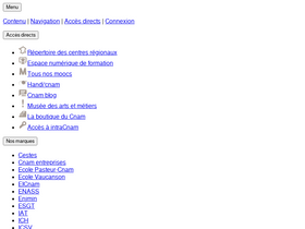 'cnam.fr' screenshot