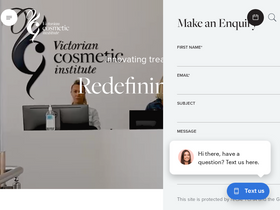 'thevictoriancosmeticinstitute.com.au' screenshot
