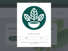 kratomart.com homepage screenshot