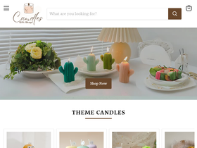 candlesgiftshop.com homepage screenshot
