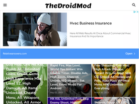 'thedroidmod.com' screenshot