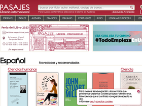 'pasajeslibros.com' screenshot