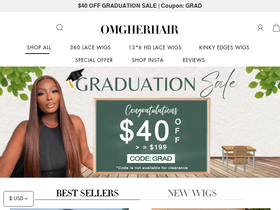 'omgherhair.com' screenshot