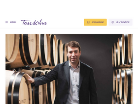 'terredevins.com' screenshot