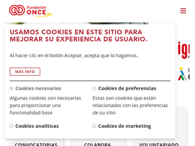 'fundaciononce.es' screenshot