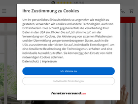 'fensterversand.com' screenshot