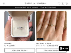 RAFAELLA JEWELRY website screenshot