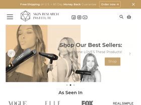 'skinresearchinstitute.com' screenshot