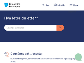 'lillestrom.kommune.no' screenshot
