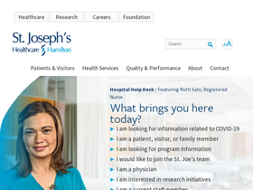 'stjoes.ca' screenshot