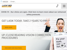 'lasikmd.com' screenshot