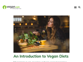 'vegan.com' screenshot