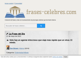 'frases-celebres.com' screenshot