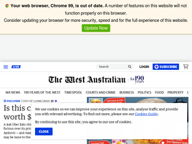 'thewest.com.au' screenshot
