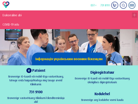 'kliinikum.ee' screenshot