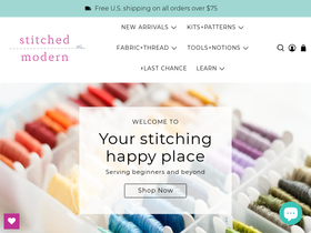 'stitchedmodern.com' screenshot