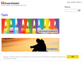 'frasi-celebri.net' screenshot