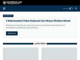 'satutitiknol.com' screenshot