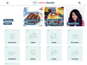 'theflavorbender.com' screenshot