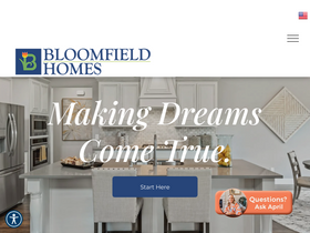 'bloomfieldhomes.com' screenshot