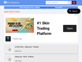 'bestringtones.net' screenshot