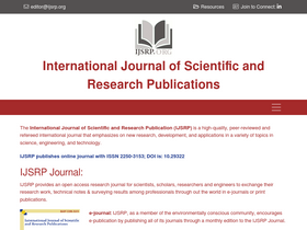 'ijsrp.org' screenshot