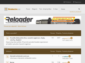 'strelectvi.cz' screenshot