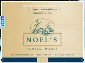 'noelsfuneralhome.com' screenshot