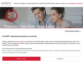 'megagence.com' screenshot