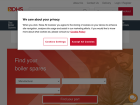 'dhsspares.co.uk' screenshot
