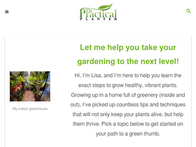 'thepracticalplanter.com' screenshot
