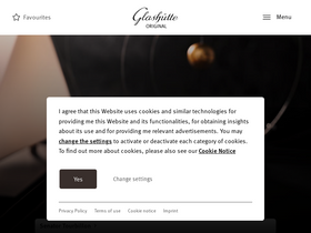 'glashuette-original.com' screenshot