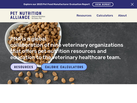 'petnutritionalliance.org' screenshot