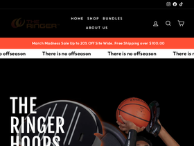 theringerhoops.com homepage screenshot