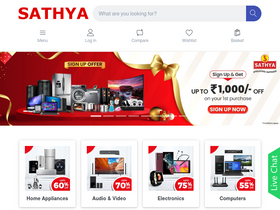 'sathya.in' screenshot