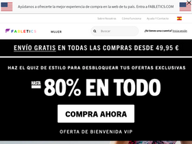 'fabletics.es' screenshot