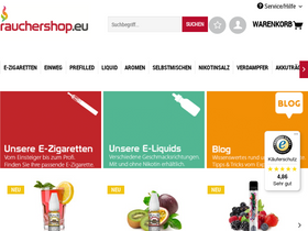 'rauchershop.eu' screenshot