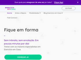 'exercicioemcasa.com.br' screenshot