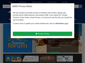 'aarc.org' screenshot