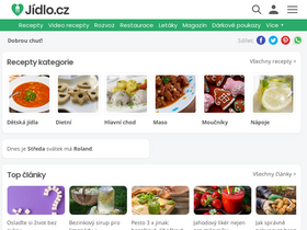 'jidlo.cz' screenshot