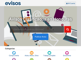 'evisos.hn' screenshot