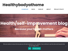 'healthybodyathome.com' screenshot