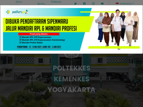 'poltekkesjogja.ac.id' screenshot