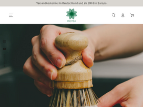 Protea Shop homepage screenshot