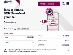 'qnbfinansbank.com' screenshot