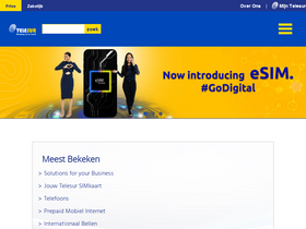 'telesur.sr' screenshot