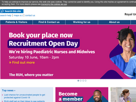 'ruh.nhs.uk' screenshot