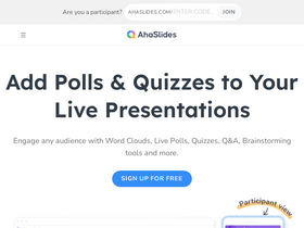 'ahaslides.com' screenshot