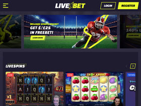 'live-bet.com' screenshot